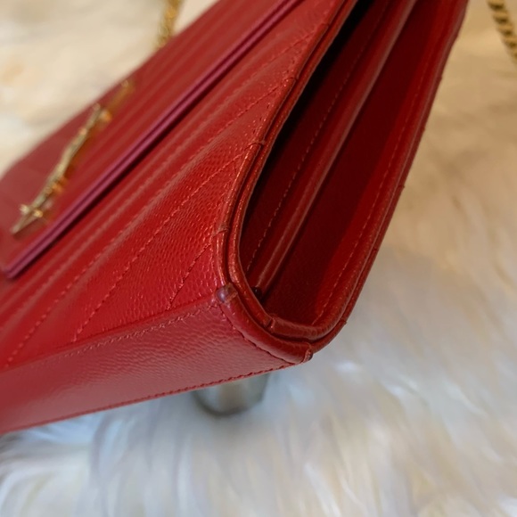 SOLD! YSL Grain de Poudre Wallet on Chain - Picture 11 of 14